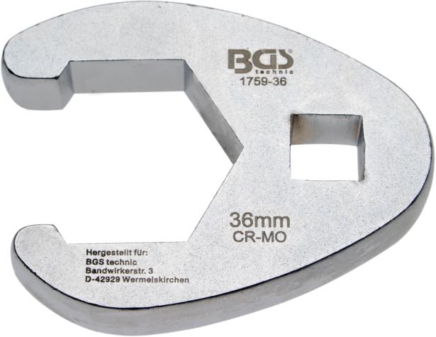 BGS technic Klíč plochý otevřený 1/2", 30 mm - BGS 1757-30 Velikost: 36 mm
