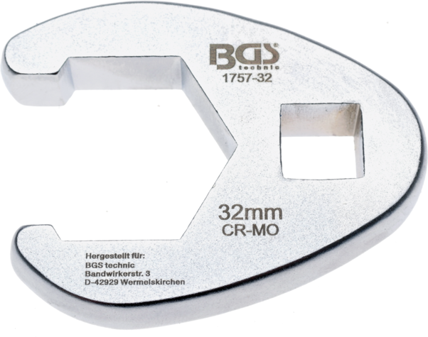 BGS technic Klíč plochý otevřený 1/2", 30 mm - BGS 1757-30 Velikost: 32 mm