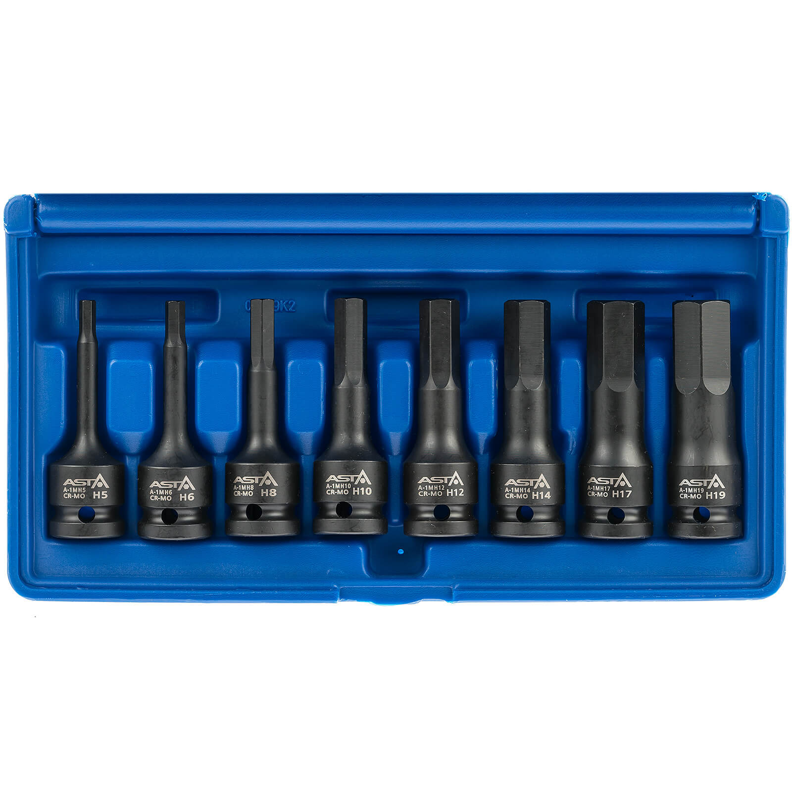 Zástrčné úderové hlavice Imbus 1/2", H5 - H19, sada 8 ks - ASTA