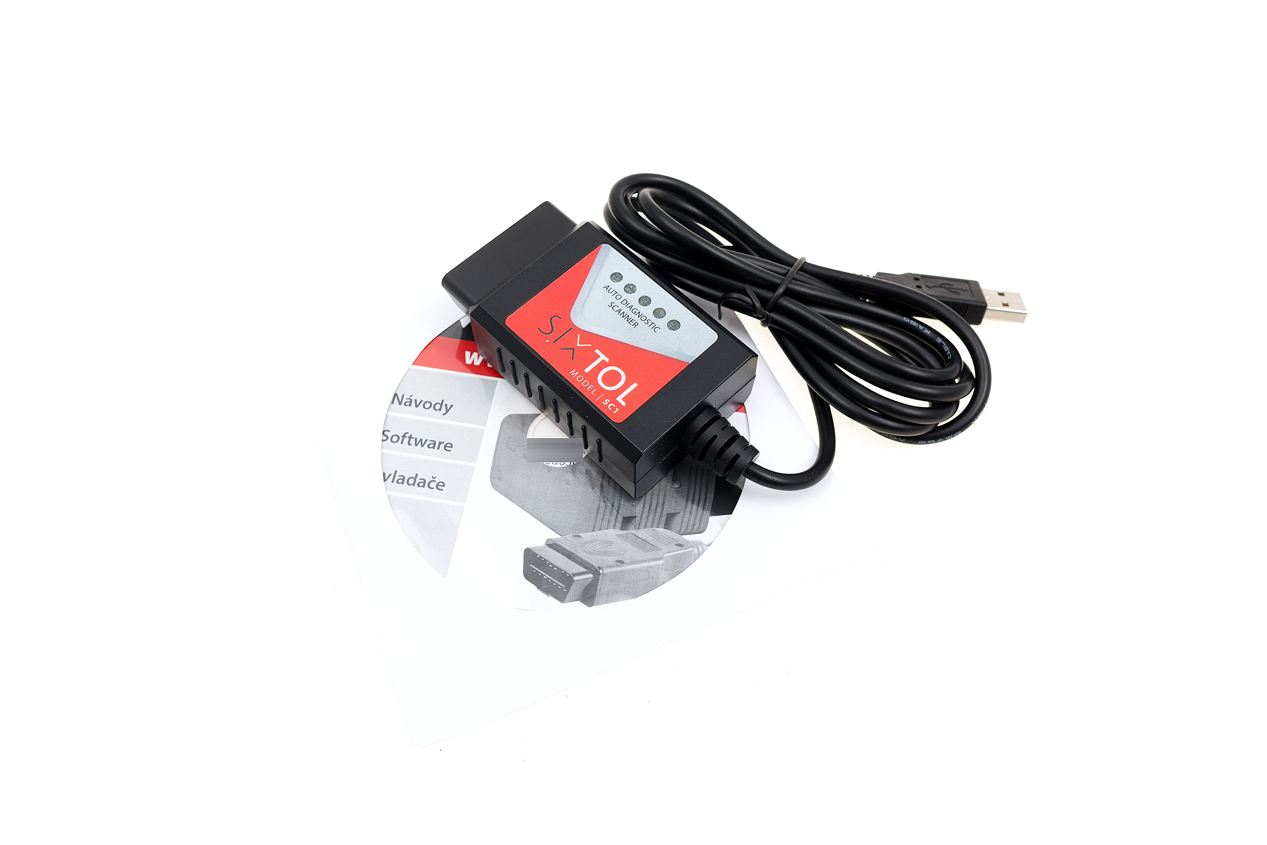 Diagnostika univerzální SC1 OBD2 USB + Touchscan CZ - SIXTOL