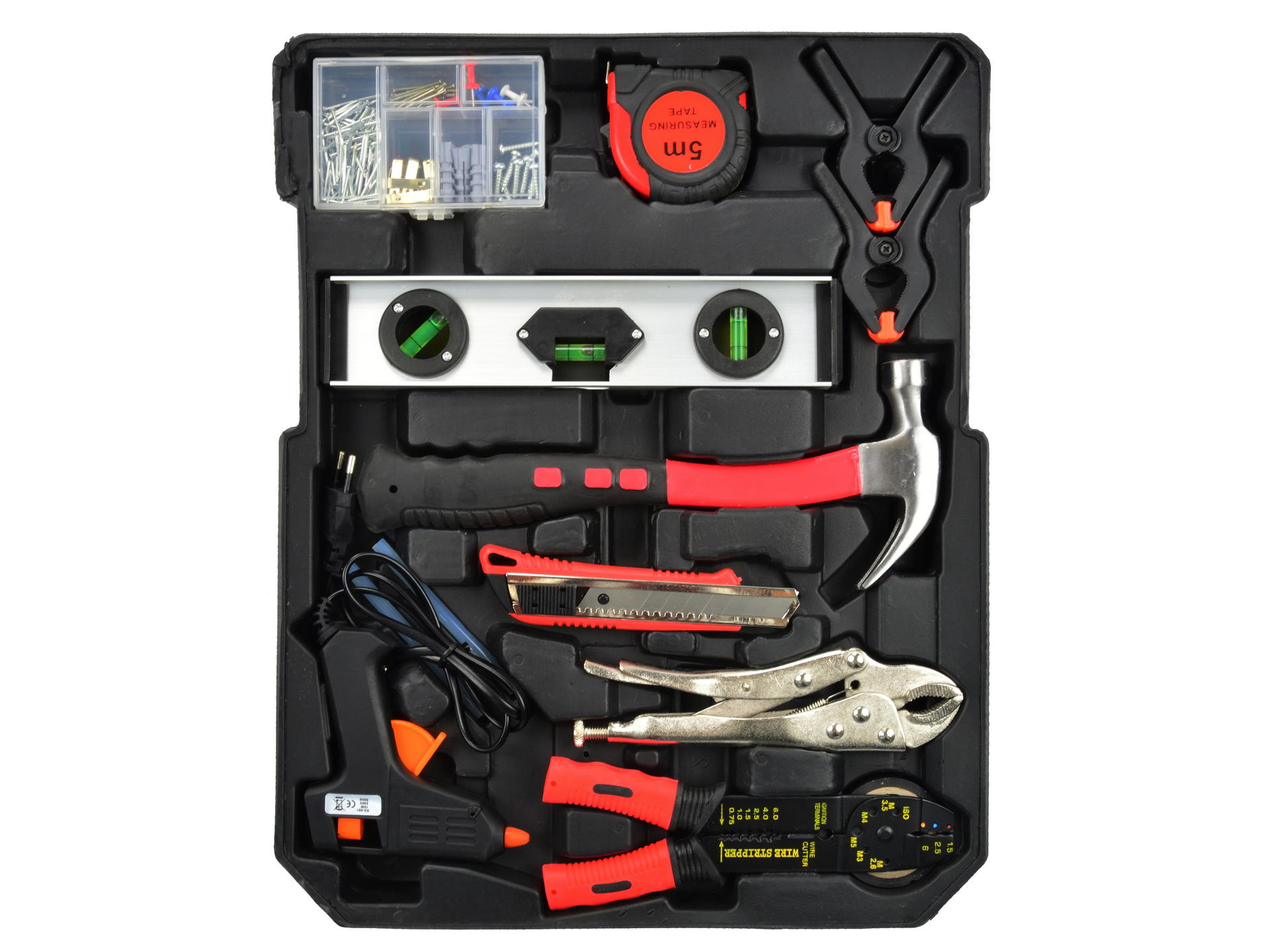 GEKO Kufr pojízdný hliníkový, vybavený s nářadím, 187 dílů - Obrázek 5