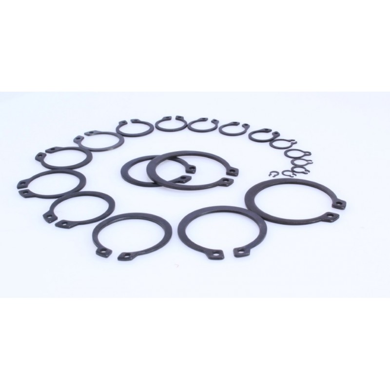 Pojistné kroužky na hřídele - vnější segrovky, průměr 4 - 32 mm, sada 300 ks - ASTA