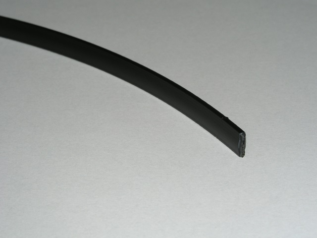 Svářecí drát, plast PP/EPDM - 2 x 7 mm, plochý, černý