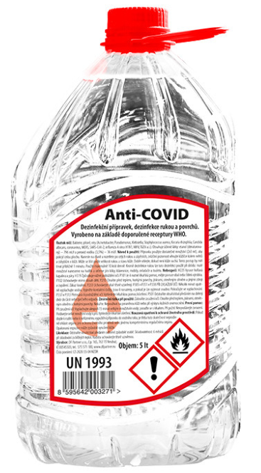 Dezinfekce Anti-COVID, 5 litrů