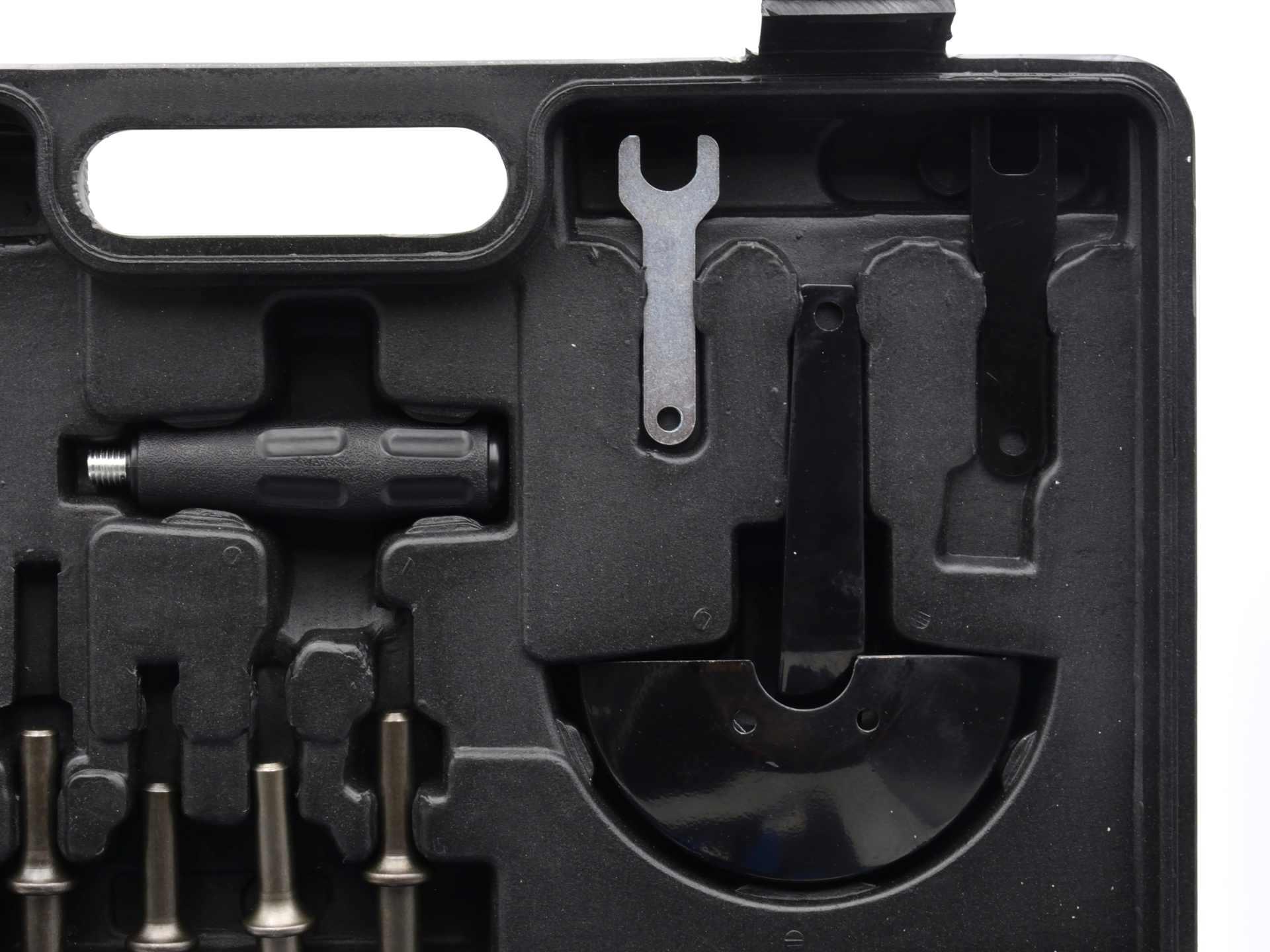 Pneumatické nářadí - rázový utahovák, bruska, ráčnový utahovák, vrtačka, sekáč