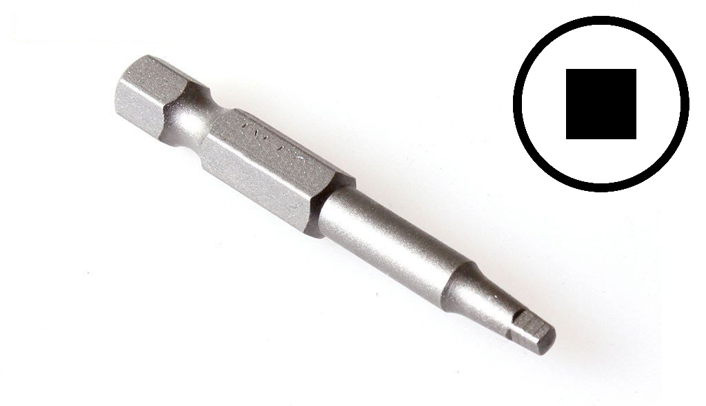 Bity čtyřhranné Robertson 1/4", různé rozměry, délka 50 mm - JONNESWAY Velikost: R3