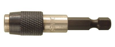 Držák - adaptér na bity 1/4" s aretací a magnetem, 60 mm - JONNESWAY D160MH1QD