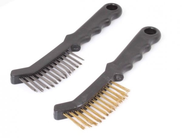 Sada pro servis brzd - klíče, kleště, kartáče, hlavice a šroubovák, 15 dílů - SATRA