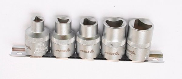 Nástrčné hlavice - klíče na seřízení vstřikovacích čerpadel diesel VAG TDI, M5-M12 - ASTA