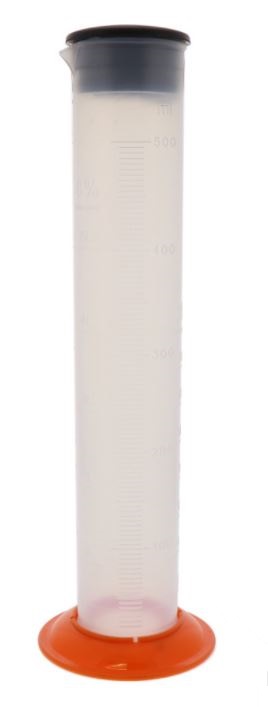 JMP Odměrka 500 ml,odměrný válec s víčkem, plast Objem: 500 ml