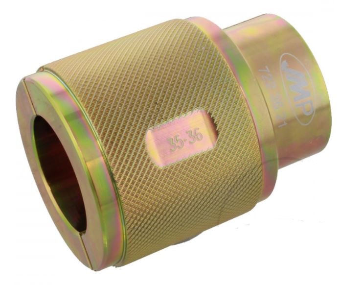 JMP Přípravek na montáž těsnění - simeringů předního tlumiče motocyklu, 49/50 mm Velikost: 35/36 mm