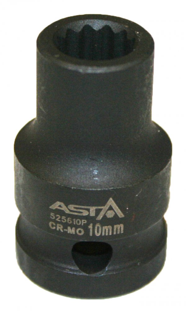 Hlavice nástrčná úderová 1/2" 27 mm, 12hranná - ASTA Velikost: 8 mm