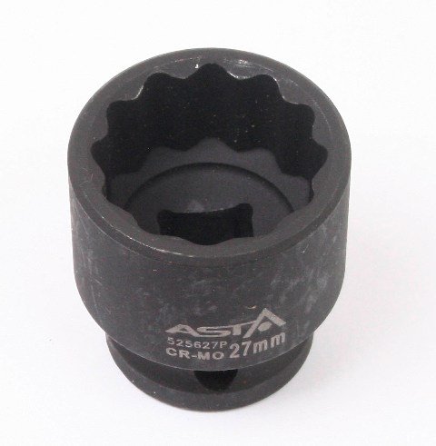 Hlavice nástrčná úderová 1/2" 27 mm, 12hranná - ASTA Velikost: 24 mm