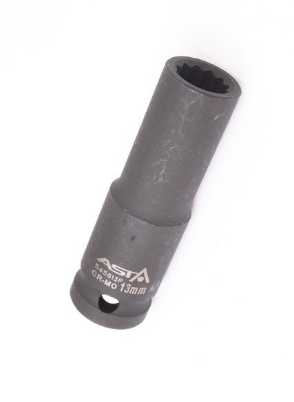 Hlavice nástrčná úderová 1/2" 32 mm, 12hranná, prodloužená 78 mm - ASTA Velikost: 13 mm