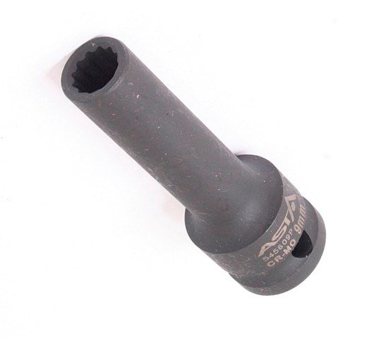 Hlavice nástrčná úderová 1/2" 32 mm, 12hranná, prodloužená 78 mm - ASTA Velikost: 9 mm