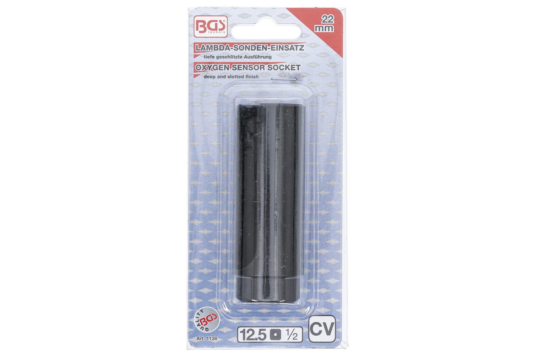 BGS 1138 Klíč na snímače a lambda sondy 22 mm, výřez 10 mm