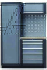 Sestava dílenského nábytku Procarosa PROFI XS-I Pracovní deska: dřevěná