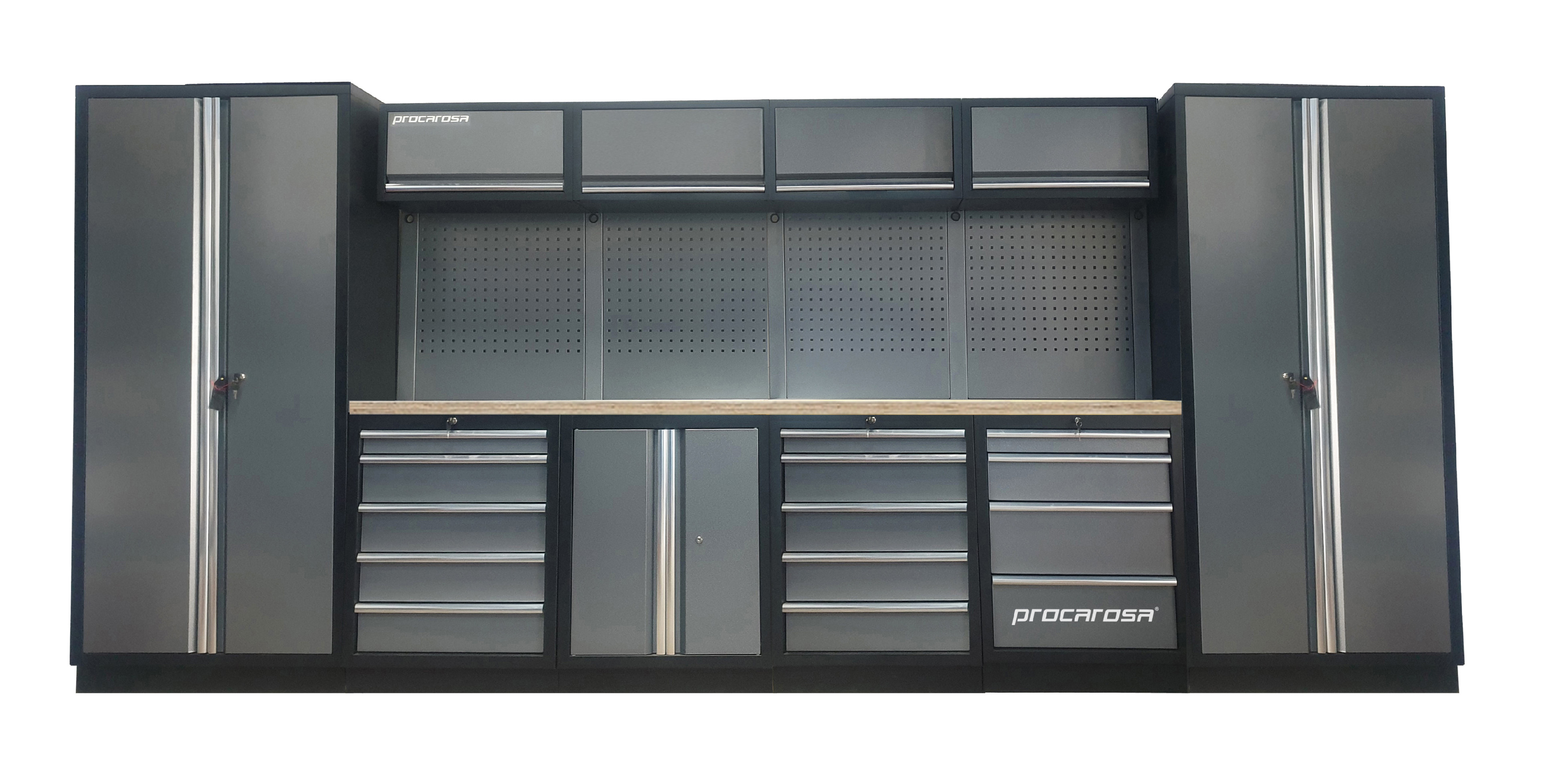 Sestava dílenského nábytku Procarosa PROFESSIONAL XXL-6 Pracovní deska: dřevěná