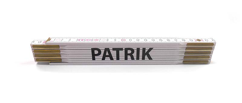 MAGG Skladací metr MARTIN, 2 m Jméno na metru: PATRIK