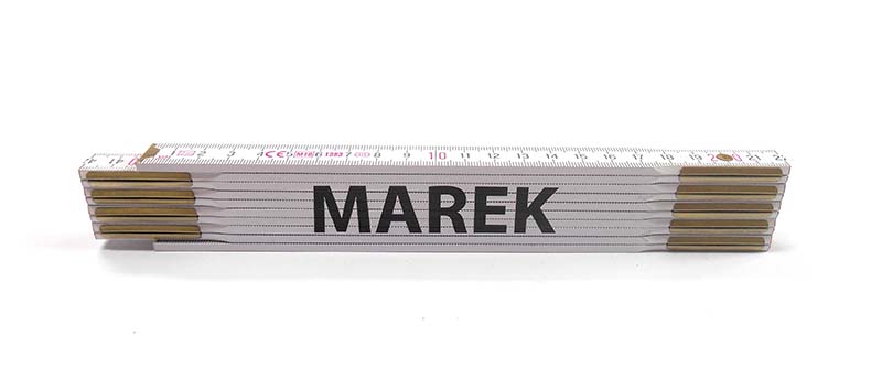 MAGG Skladací metr PAVEL, 2 m Jméno na metru: MAREK