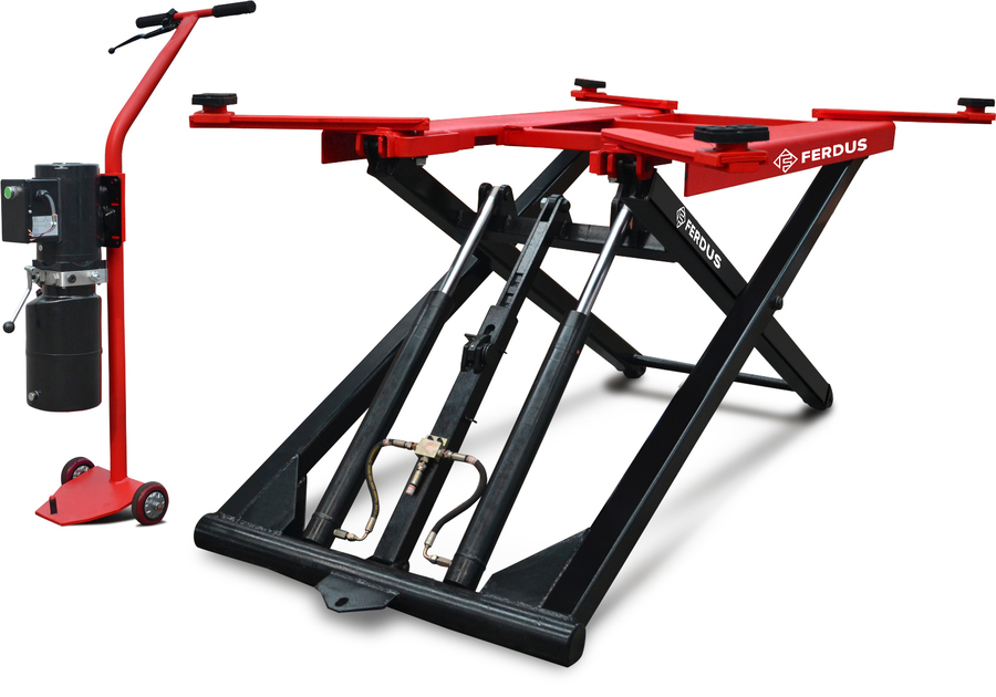 Zvedák nůžkový SF-K2800V2, 2.8 t, mobilní bez kotvení