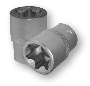 Nástrčné hlavice TORX E 3/8", rôzne rozmery - ASTA