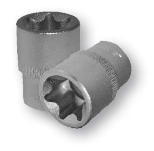 Nástrčné hlavice TORX E 3/8", rôzne rozmery - ASTA