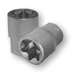 Nástrčná hlavice TORX E 3/8" E18 - ASTA Velikost: E4
