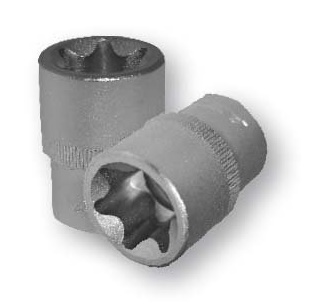 Nástrčné hlavice TORX E 3/8", různé rozměry - ASTA