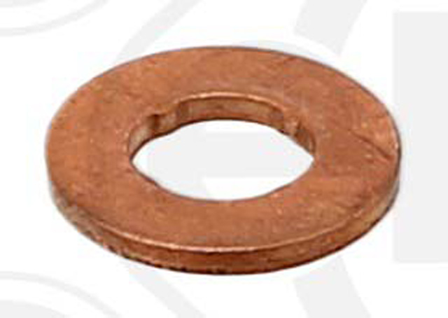 Elring Těsnění pod vstřikovače diesel common rail 7,2 x 16 x 1,5 mm, měděné Velikost: 7.6x15x1.53 mm