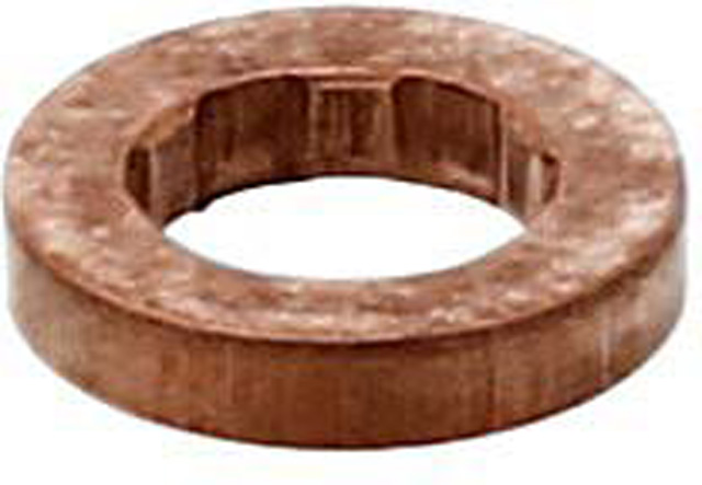 Elring Těsnění pod vstřikovače diesel common rail 7,2 x 16 x 1,5 mm, měděné Velikost: 7x12.3x2.46 mm