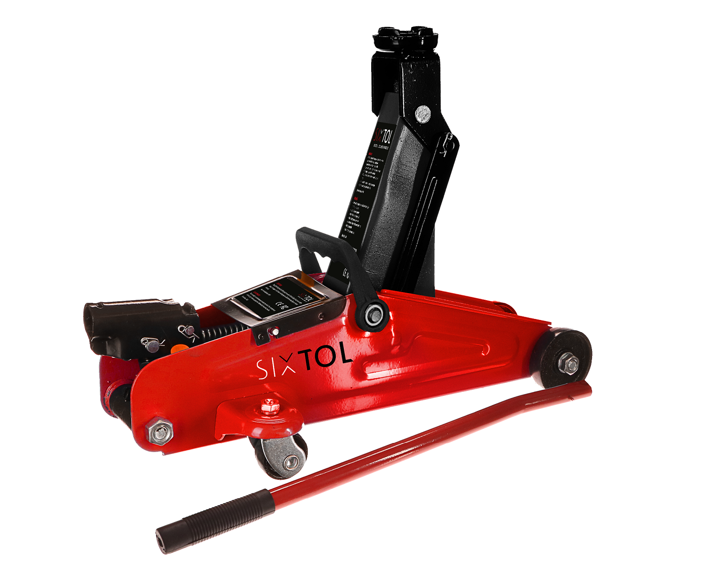 Pojízdný hydraulický zvedák – mini hever 2 t, 135 – 335 mm – SIXTOL