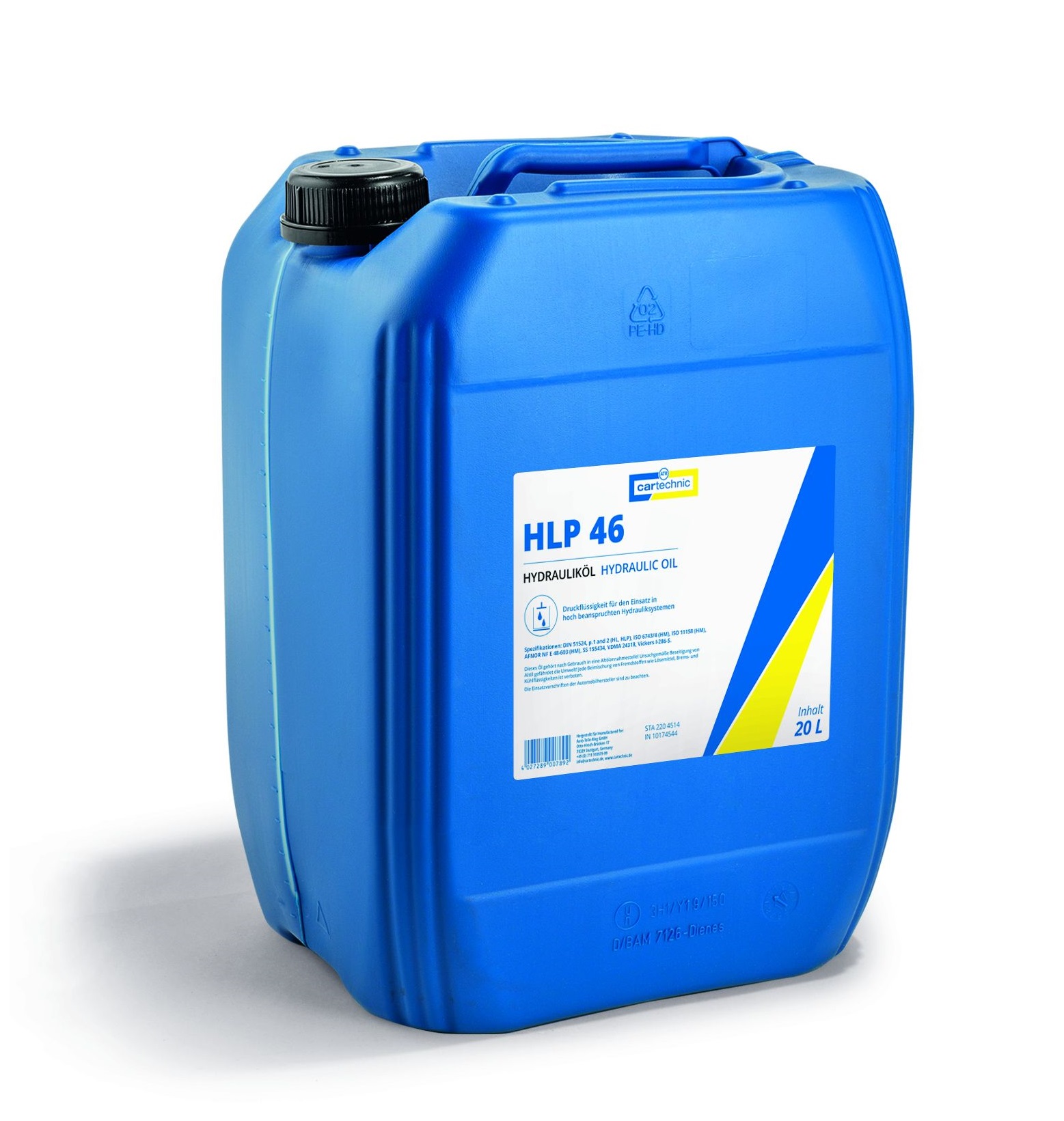 Hydraulické oleje HLP 46, různé objemy - Cartechnic