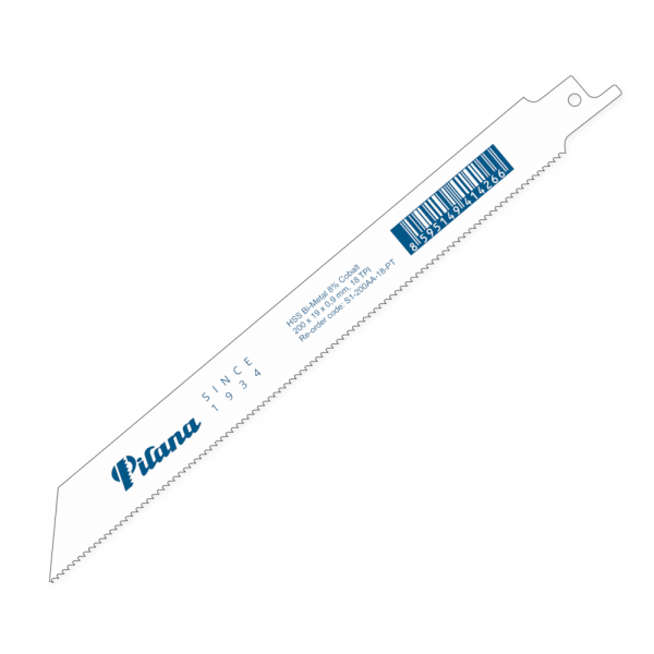 Pilové listy na ocel šavlové, 150 x 19 x 1,3 mm, 18 zubů, sada 5 ks - PILANA