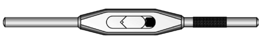 Bučovice Tools Vratidlo pro závitníky stavitelné 5,6-16 mm, ČSN 24 1126 Rozsah: 3.16-6.3 mm