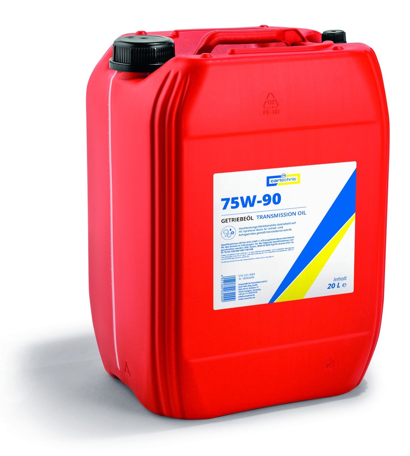 Převodový olej 75W-90 pro velmi namáhané převodovky, různé objemy - Cartechnic Objem: 20 L