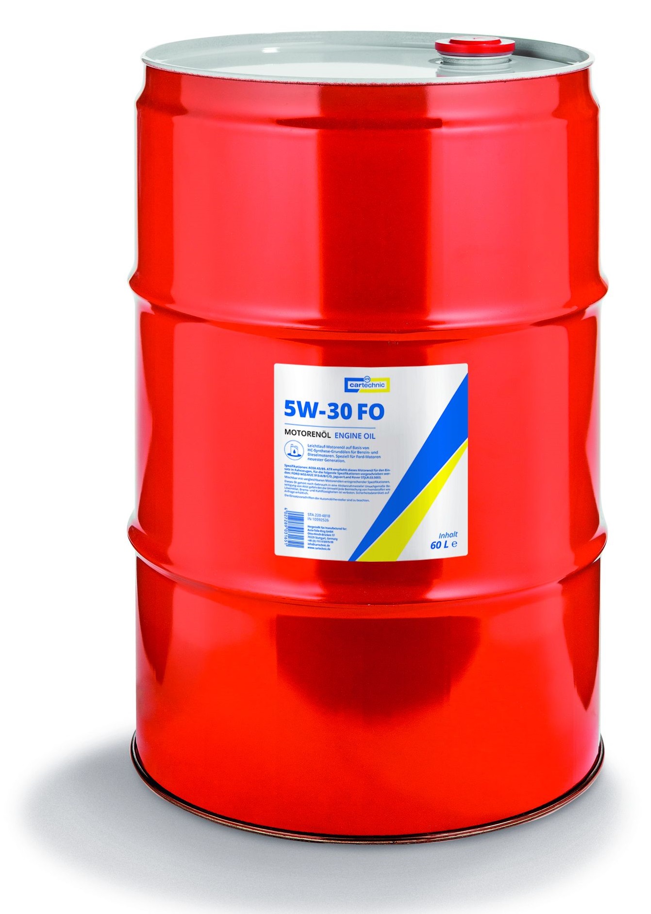 Motorový olej 5W-30 FO, pro Ford, různé objemy - Cartechnic Objem: 60 L