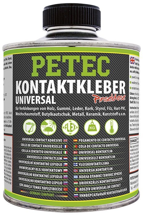 Kontaktní lepidlo univerzální na kovy, PVC a gumu, 350 ml - Petec