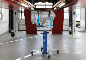 AC Hydraulic Hydraulický zvedák převodovky a motoru, extra nosnost 1200 kg, pojízdný - VLT12 - Obrázek 3