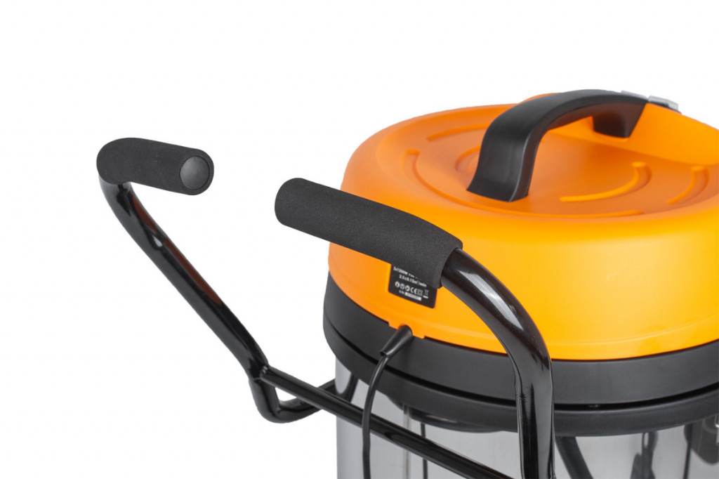 Průmyslový vysavač 2400 W, 75 l, dvoumotorový, pro mokré i suché vysávání - HOTECHE