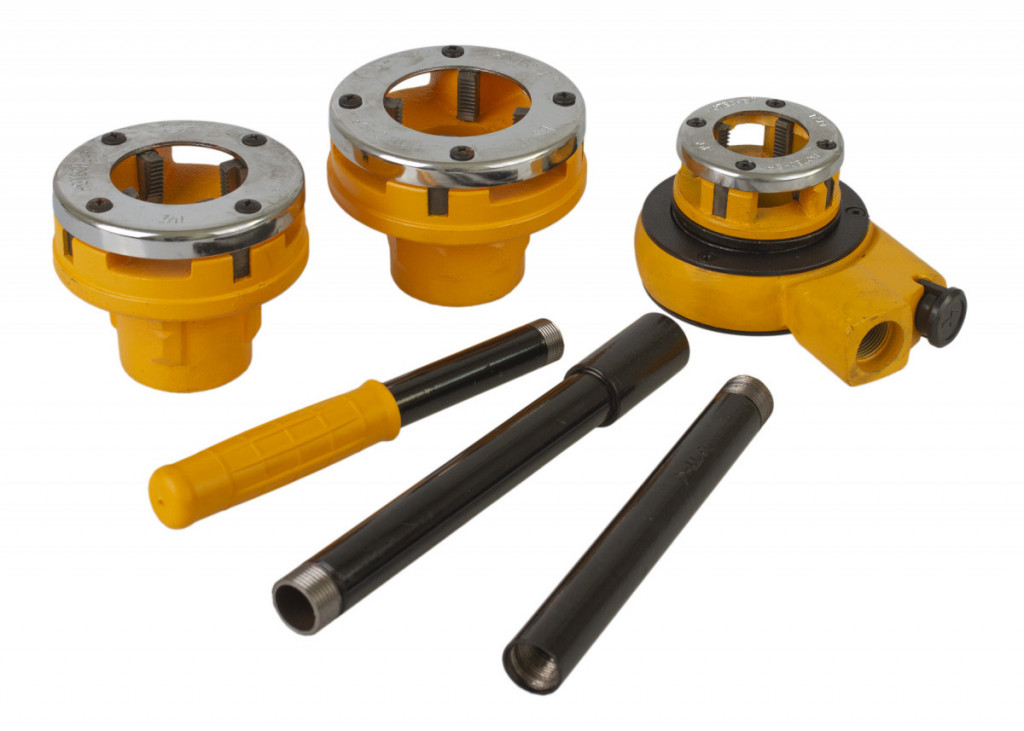 Ráčnové závitníky na trubky 1-1/4" - 2", sada 3 ks - HOTECHE