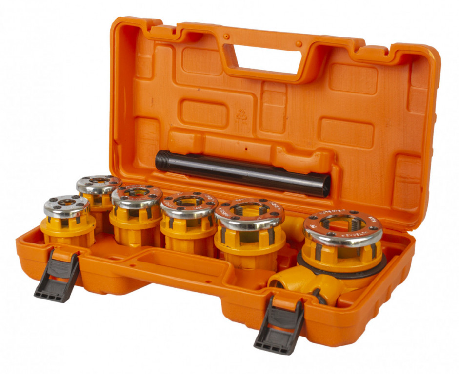 Ráčnové závitníky na trubky 1/4" - 1-1/4", sada 6 ks - HOTECHE