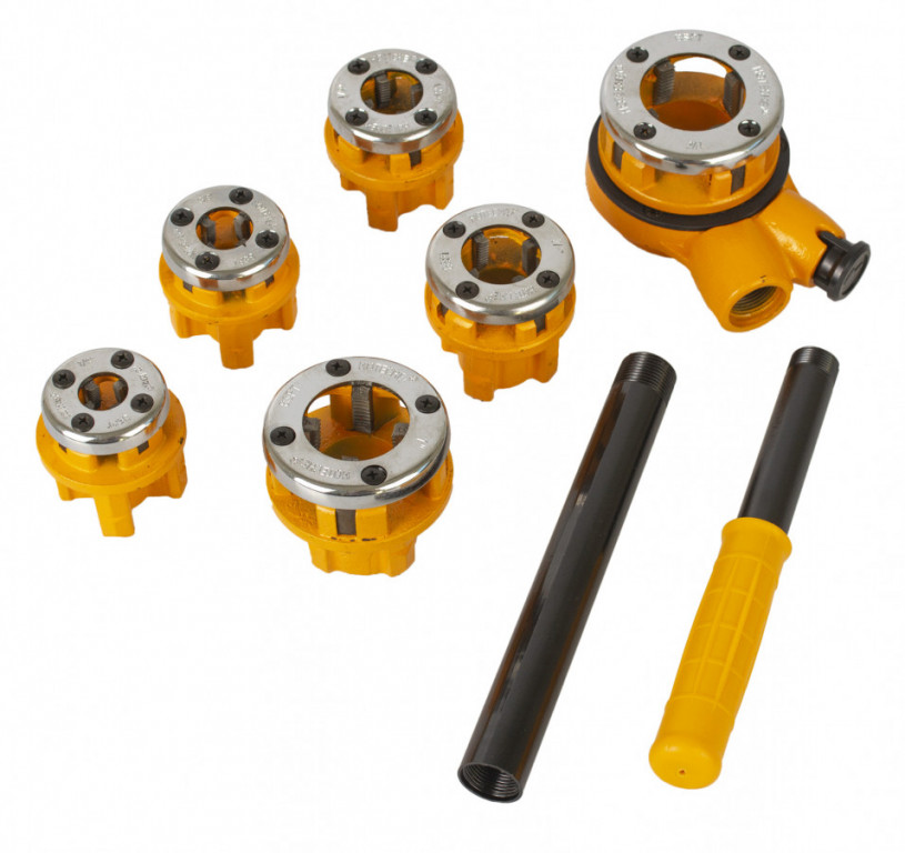 Ráčnové závitníky na trubky 1/4" - 1-1/4", sada 6 ks - HOTECHE