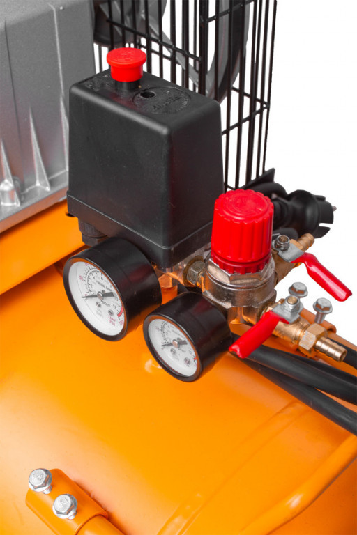 Vzduchový kompresor 100 l 230 V, olejový dvouválcový - HOTECHE