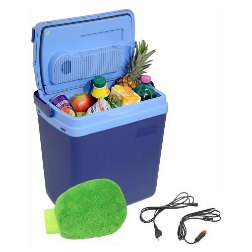Chladící box do auta 220/12V BLUE, 25 litrů, displej s teplotou - COMPASS