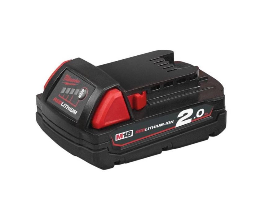 Baterie - akumulátor 18V 2.0 Ah Li-Ion, pro aku nářadí - Milwaukee M18 B2
