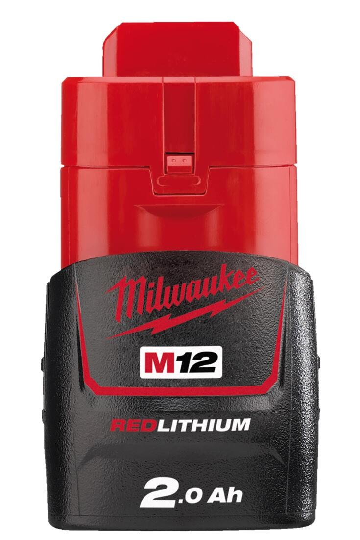 Baterie - akumulátor 12V 2,0 Ah Li-Ion, pro aku nářadí - Milwaukee M12 B2