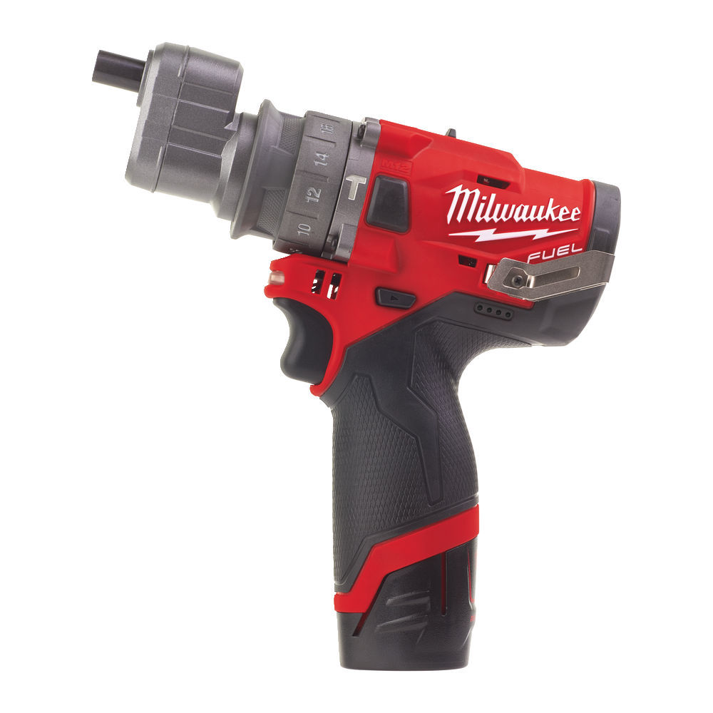 Aku příklepová vrtačka-šroubovák 12V, rychlovýměnné sklíčidlo - Milwaukee M12 FPDXKIT-202X