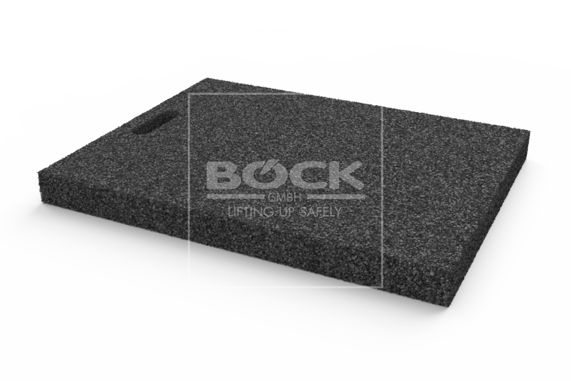 BOCK Výplňová podložka 600x465x50 mm, gumová, pro pro čtyřsloupové a nůžkové zvedáky