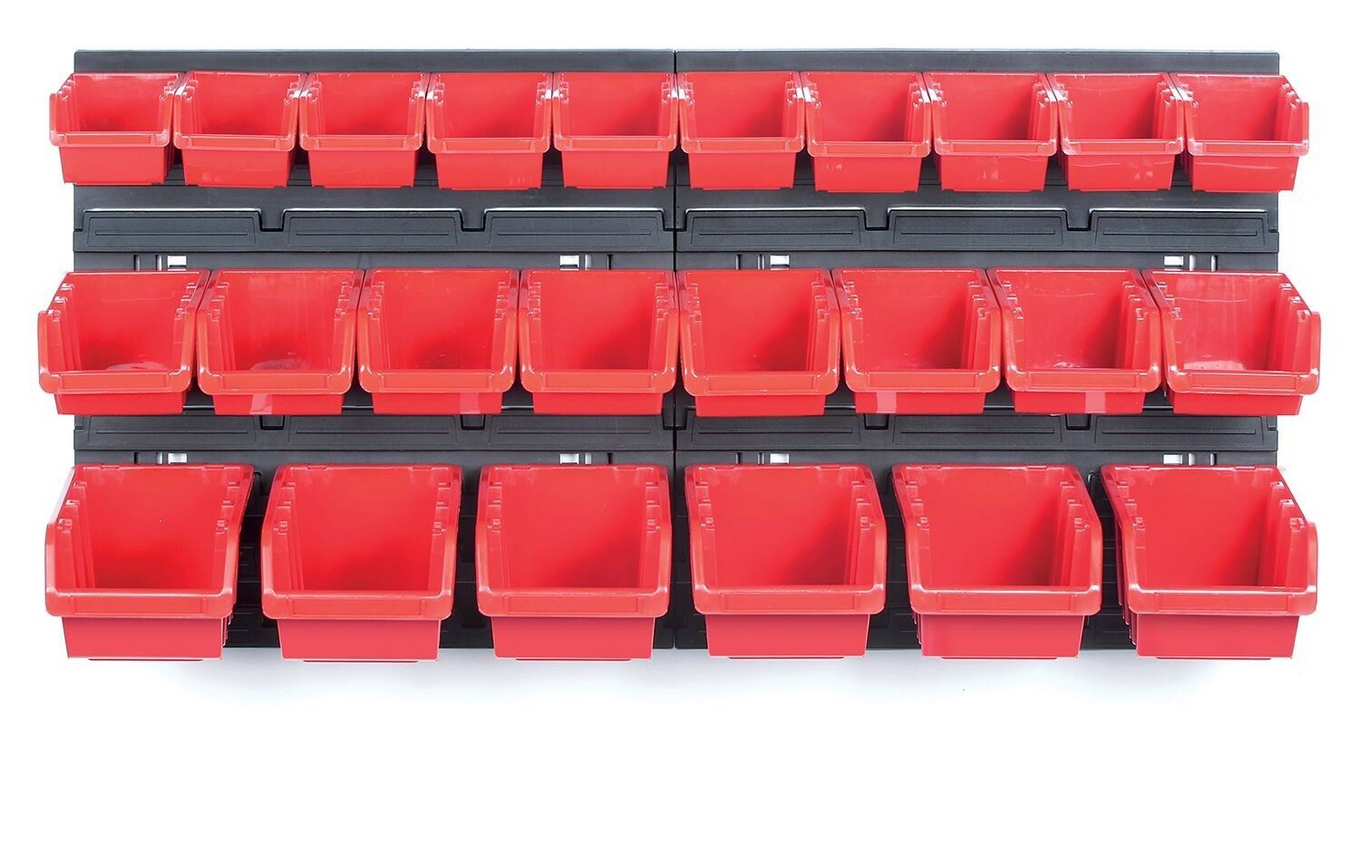 Závěsná stěna, držák s 24 boxy, 800x165x400 mm, plast - ORDERLINE